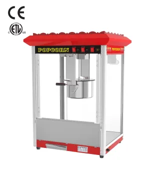 Roof Popcorn Maker 16oz Luxury Popcorn Machine with ETL CE Certificates