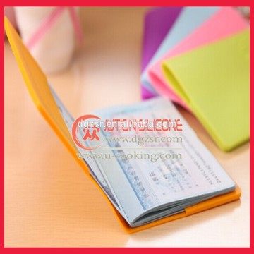 Candy color silicone passport holder/case