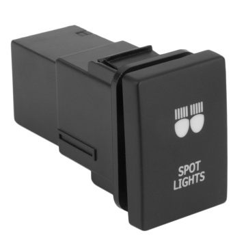 Interrupteur de poussée de barre d'éclairage Blue Fog Blue LED pour Toyota 2015 Hilux / Gun Prado 150/200 / RAV4 / Hiace / Land Cruiser ON / OFF Button Interrupteur