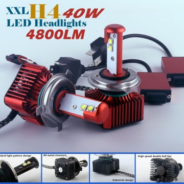 40w 4800lm H4 cabus led auto lighting IDEA brand XXL series H4 led headlight bulbs H1 H3 H7 H11 H13 9005 h4 led headlights