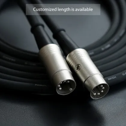 Professional RoHS Compliant Low Noise MIDI Cable for Instruments