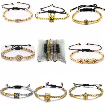 luxury men bracelet macrame stainless steel bracelet gold jewelry anil arjandas bracelet