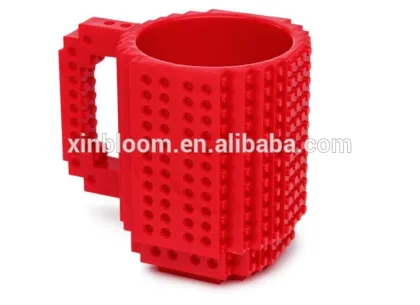 creative LEGO building block modeling DIY asembly plastic mug