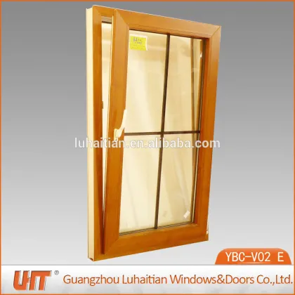 Soundproof window grill design upvc tilt and turn window