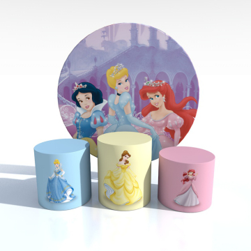 007 Disney Princess Fancy Round Cosmetic Photo Mur