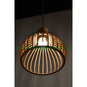 Elegant wood pendant lights for indoor decoration 1 lamps chandelie