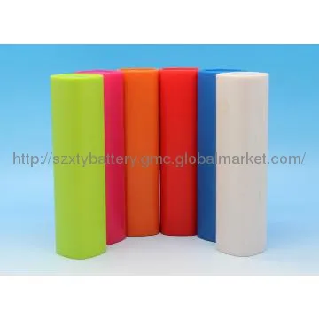 Multicolored lipstick mini power bank pocket battery charger