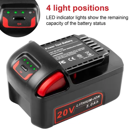 20V 5.0Ah BL2022 Battery for Ingersoll Rand IQV20 Power Tools