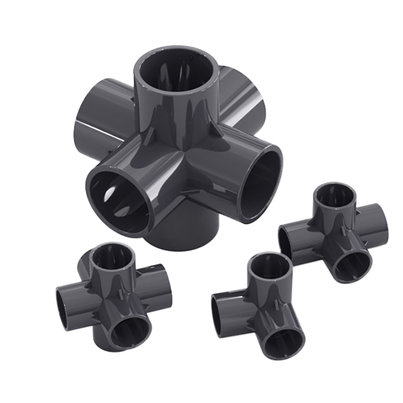 Pvc Connector 4 Way Cross Pipe Fitting, High Quality Pvc Connector 4 Way Cross Pipe Fitting on