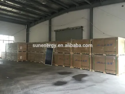 JA solar cell panels for 1MW solar power plant