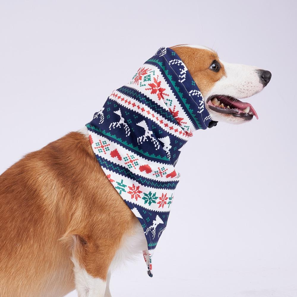 Dog Christmas slobber triangle comfortable headscarf