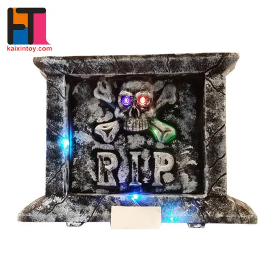 10253080 party decoration flashing plastic skull halloween tombstone