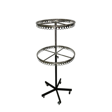 Crace de cinto de altura ajustável cromo, 2 camadas - suporte de guarda -chuva de metal