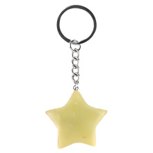 Lemon Jade 30mm Star Pendant Pendant Keychain