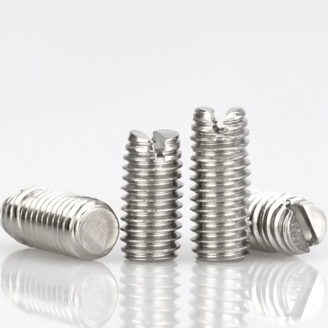 Keluli tegangan tinggi, titanium, keluli tahan karat, aluminium, dan nikel slotted flat end set skru: DIN 551 variety pek dalam saiz inci