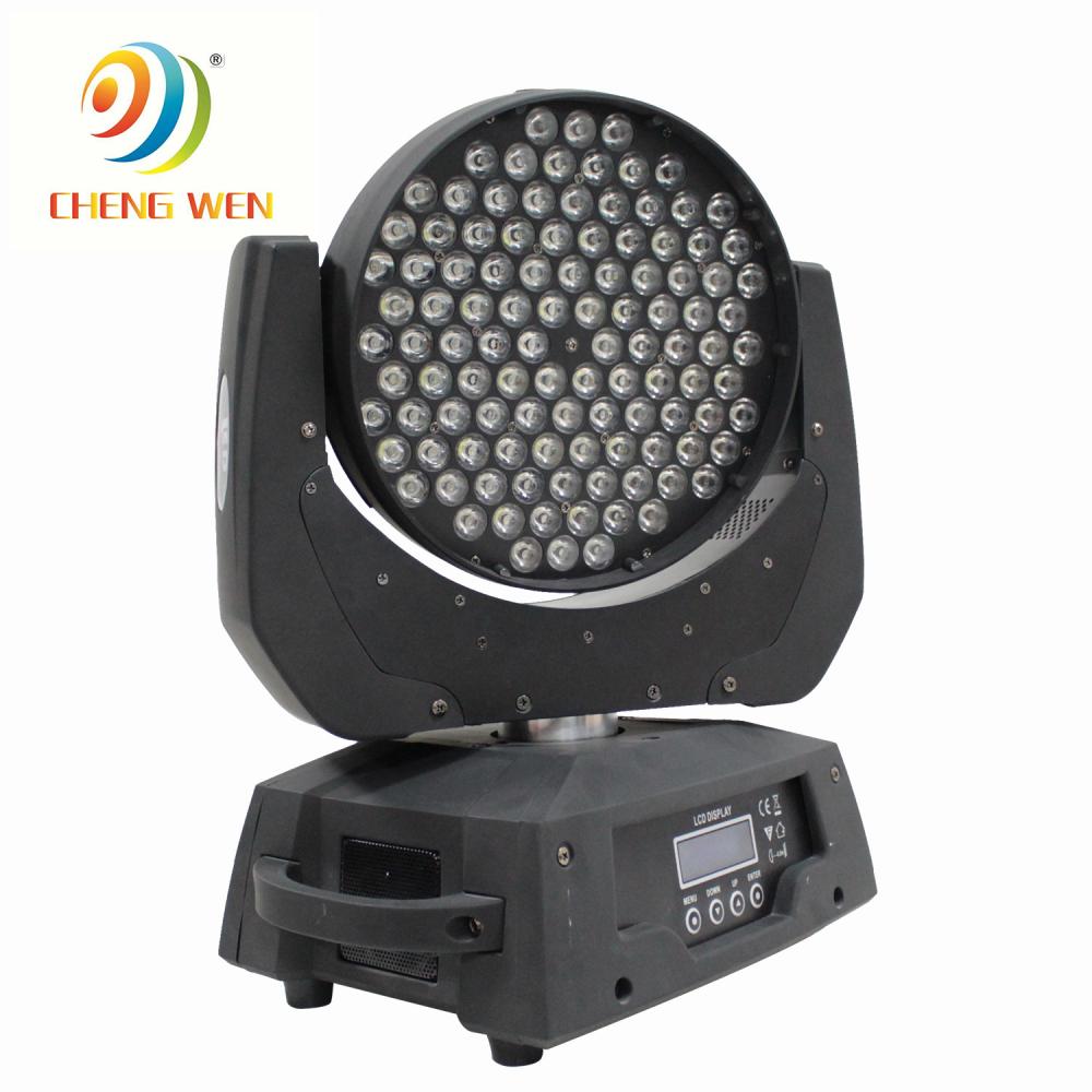 108x3w RGBW LED -fase effect bewegende koplicht