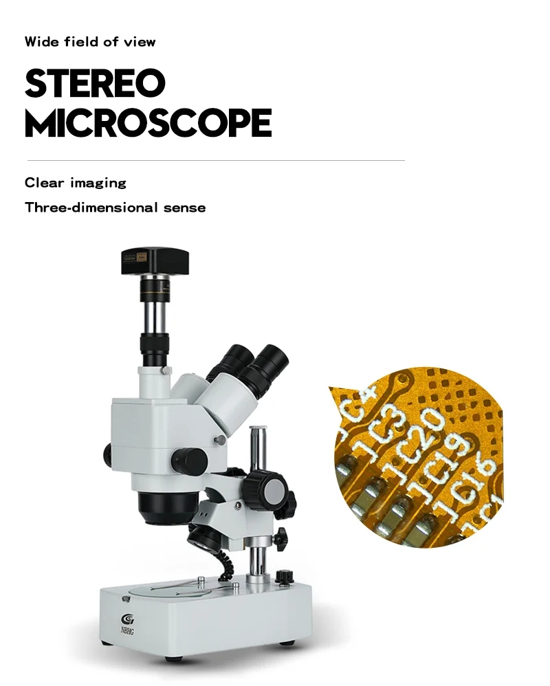 Stereo Digital Microscope Trinocular Stereo Microscope, High Quality