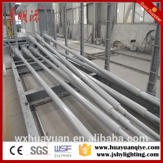 Steel round tubular street application light pole prices