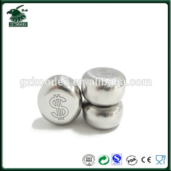 Hot Sale Wine Aeesories Whiskey Stones , Stainless Steel Ice Cubes