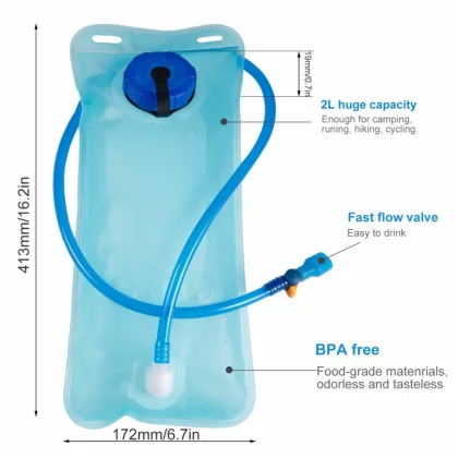 2L Camelbak Hydration Bladder for Outdoor Sports: Running, Hiking, Cycling