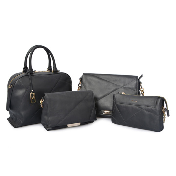 Borse a tracolla Trend Messenger in pelle nera da donna 2019