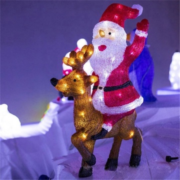 Santa Claus Theme Christmas Lights LED Decoration Letter Modeling Lamp
