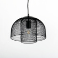 Double layered mesh shade pendant light