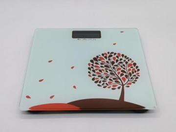 customized picture tempered glass personal weighing scales