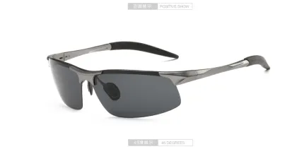 Men Sunglass brand design Metal Frame sun glasses Sports Mirror glasses