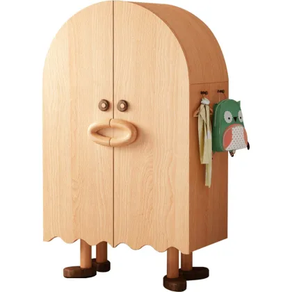 Cartoon Duck Two Doors Cloth Wardrobe for Kids Bedroom