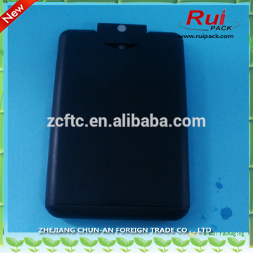 Black PP perfume card 20ml/ plastic spraying bottle for perfume/plastic disinfectant sprayer bottle