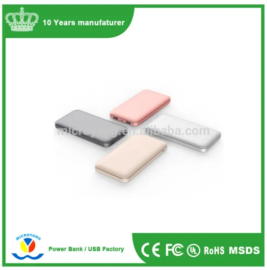 10000mAh ultra-thin Powerbank Aluminum Alloy Material USB Power Bank
