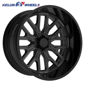 KELUN Best-Selling Customized Matte Black Off-Road Single Wheel Chrome Rim