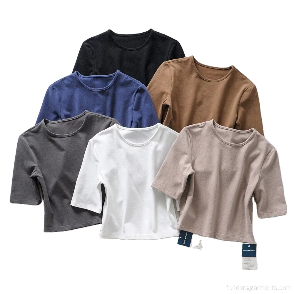 Tops de cultures Yogo Crop Sport Femmes Femmes