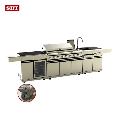 Made in China Stainless Steel Grill Custom Kitchen Cabinet