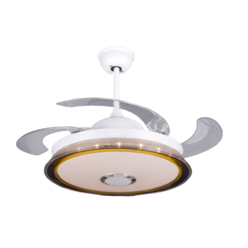 Ventilateur de plafond de 42 pouces avec abat-jour noir et Bluetooth