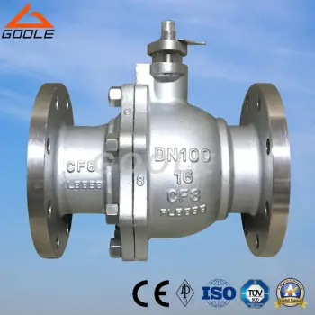 Flanged 2 PCS Cast Steel Floating Ball Valve Q41F