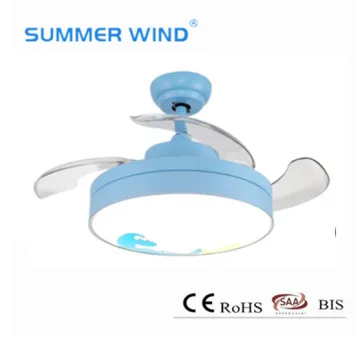 36- inch invisible ceiling fan 3-speed remote control