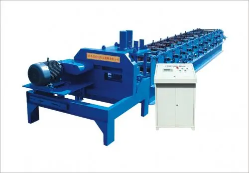 Hydraulic c purlin steel sheet roll forming machine