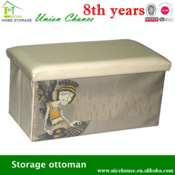 leather storage ottoman