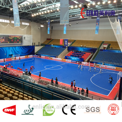 Professionele indoor futsal vloeren multifunctionele PVC sportvloer