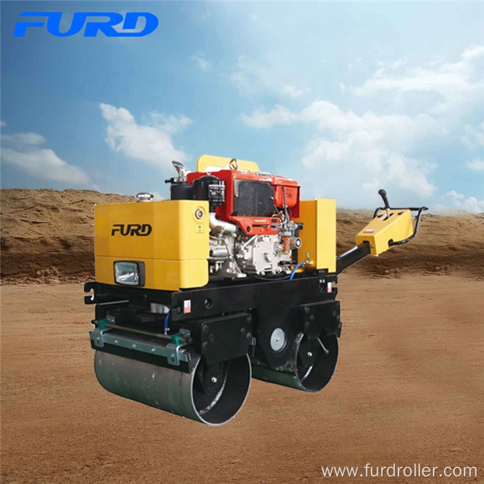 Manual Operating Mini Double Drum Vibratory Roller Compactor