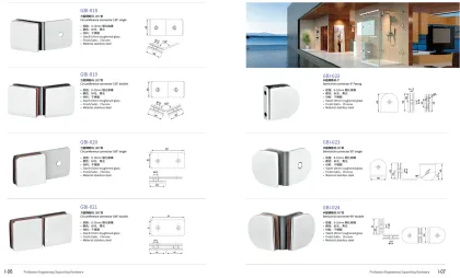 glass shower partition brace