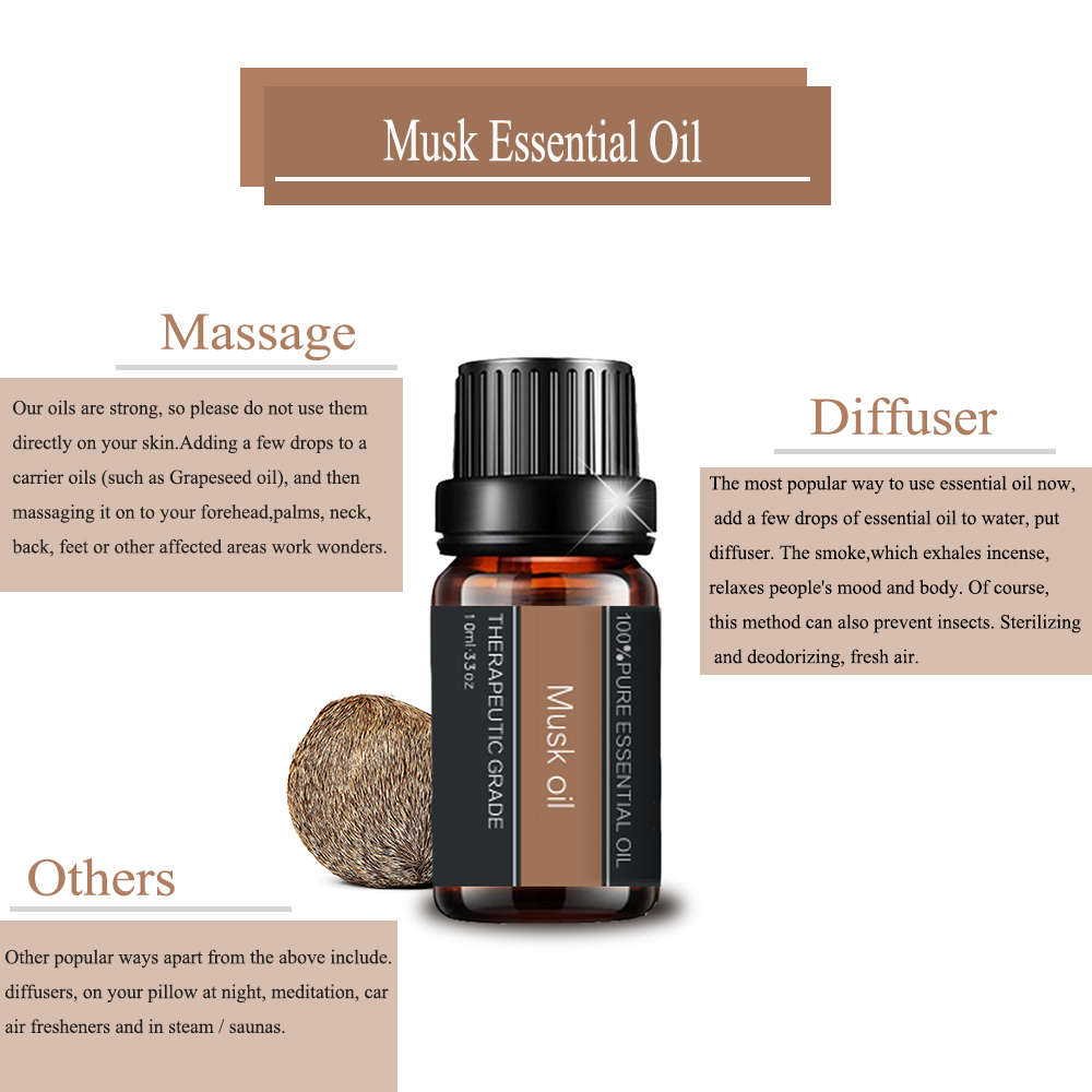 Puer Natural Musk Essential Oil For Aromatherapy Diffusers