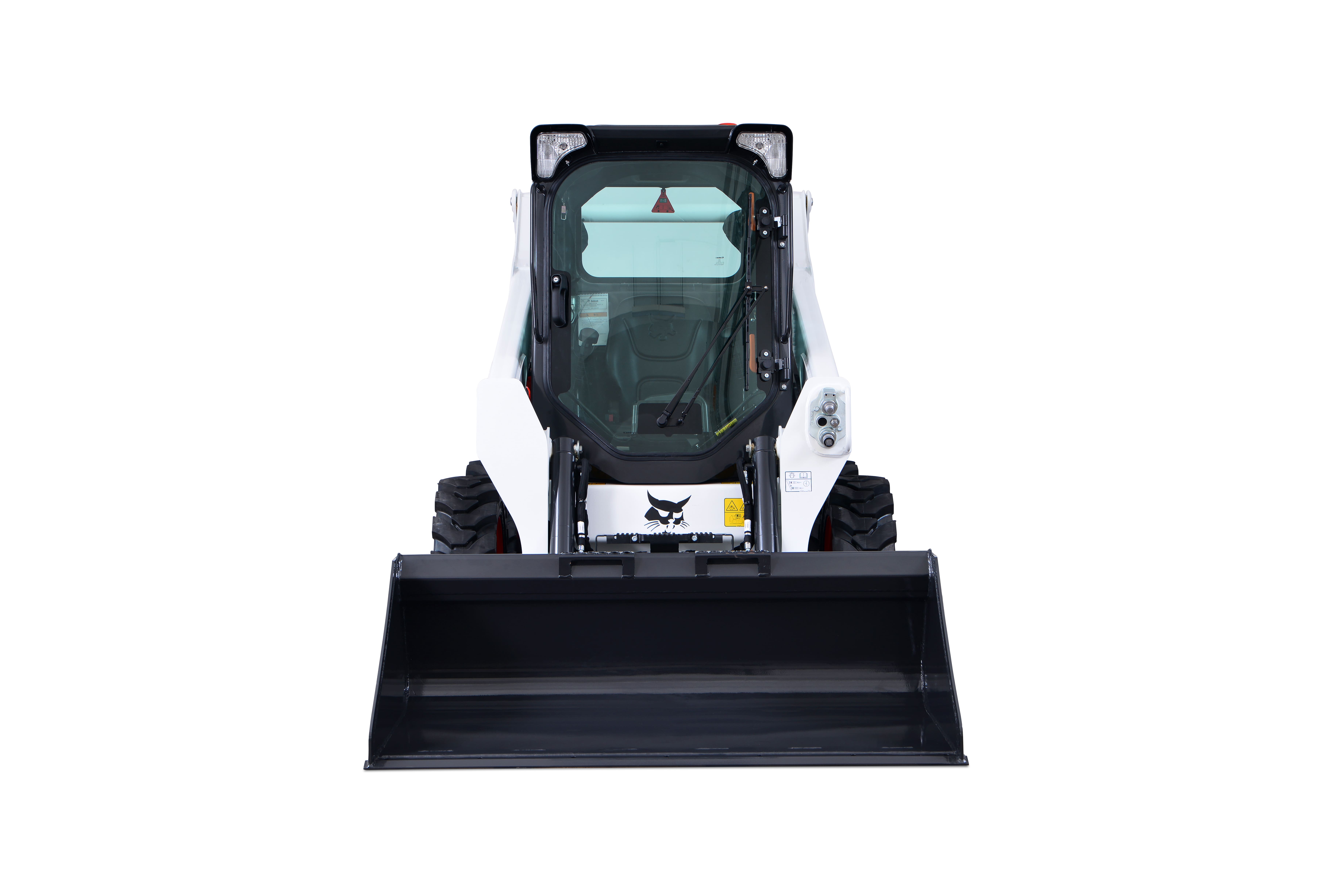 Skid steer loader to maintain road leveling