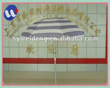 140G polyester beach umbrella with tilt