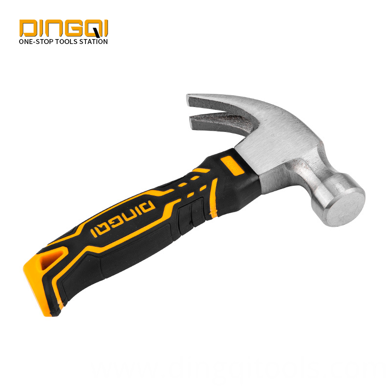 DINGQI 45 steel 8OZ 250g with TPR PVC handle small claw hammer mini stubby hammer