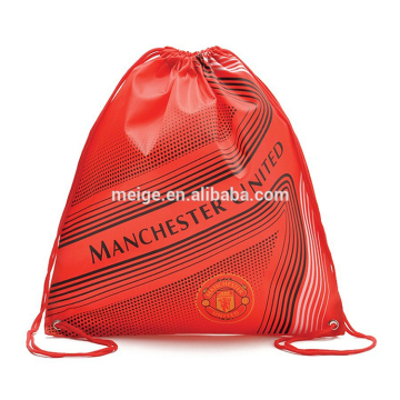 promotion and gift Custom nylon Polyester Drawstring Sports Bag