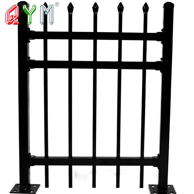 Metal Square Tube Picket Fence de ferro forjado