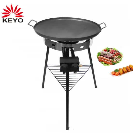 Black 2 Burners Stainless Steel Portable Bbq Gas Grill Big Pan Bbq Gas Grill